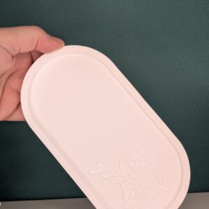 platte oval mit muster